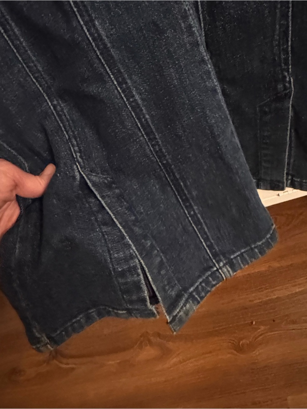 FREE PEOPLE CRVY Ring The Alarm Denim Jumpsuit‎ - Picture 5 of 7